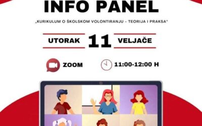 Info panel “Kurikulum o školskom volontiranju – teorija i praksa”